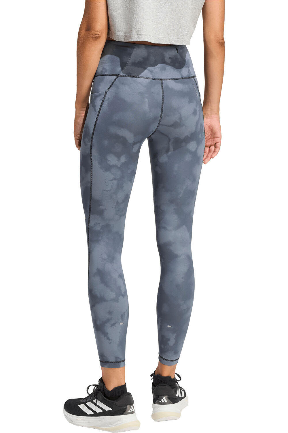 adidas malla larga running mujer 7/8 ADI365 CLIMACOOL AOP vista trasera