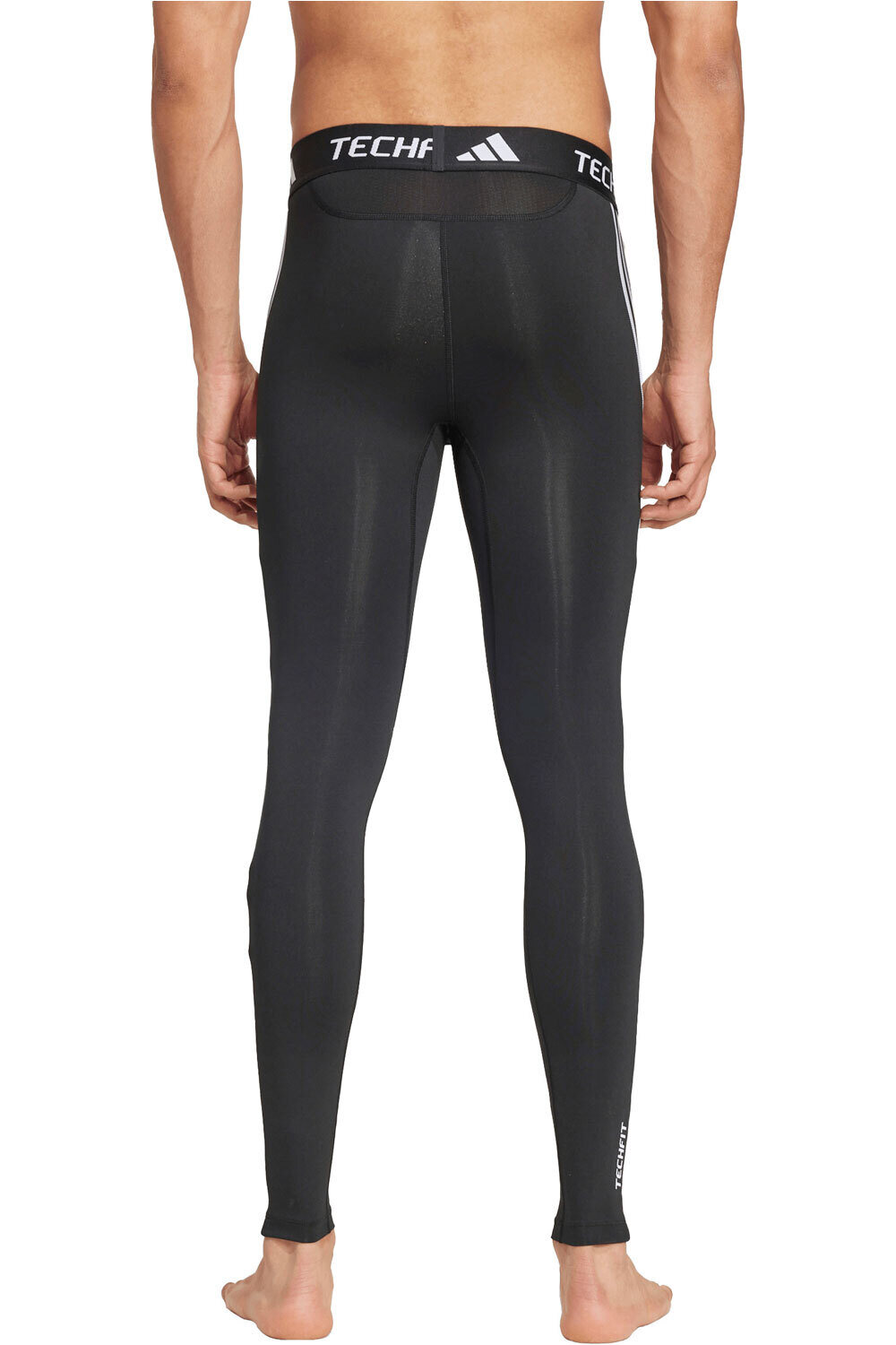 adidas mallas largas fitness hombre TECHFIT COMPRESSION 3-STRIPES vista trasera