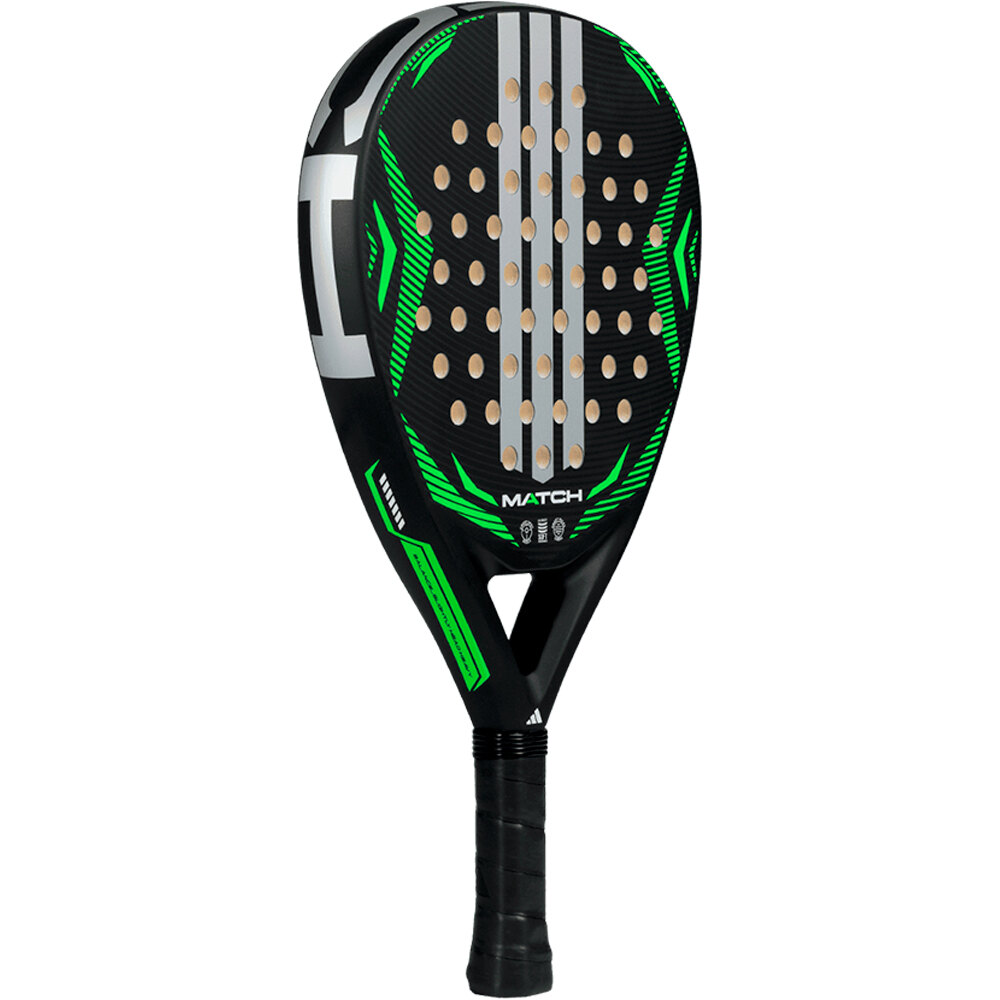 adidas pala pádel adulto ADIDAS MATCH BLACK LIME 01