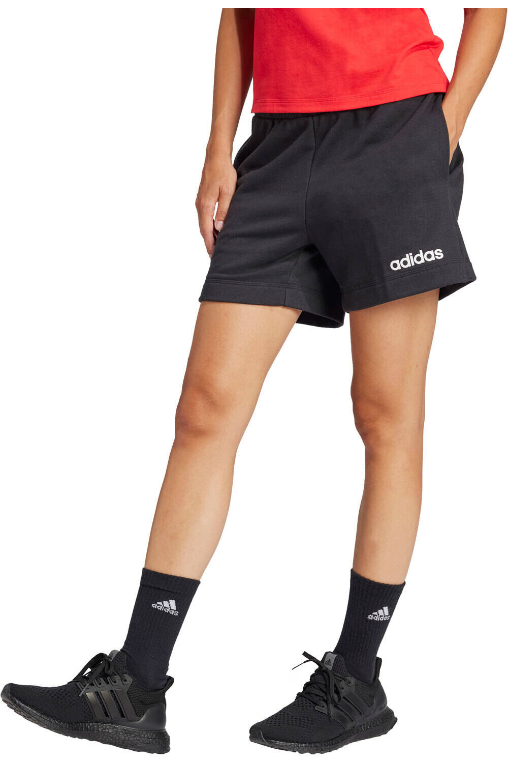 adidas pantalón corto deporte mujer W LIN FT SHO vista frontal