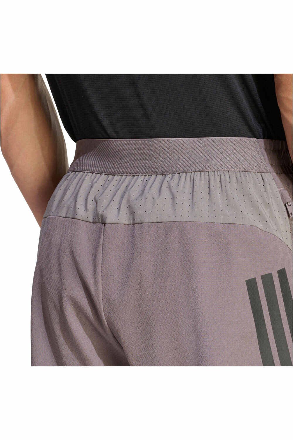 adidas pantalón corto fitness hombre D4T POWER 3 BANDAS vista detalle