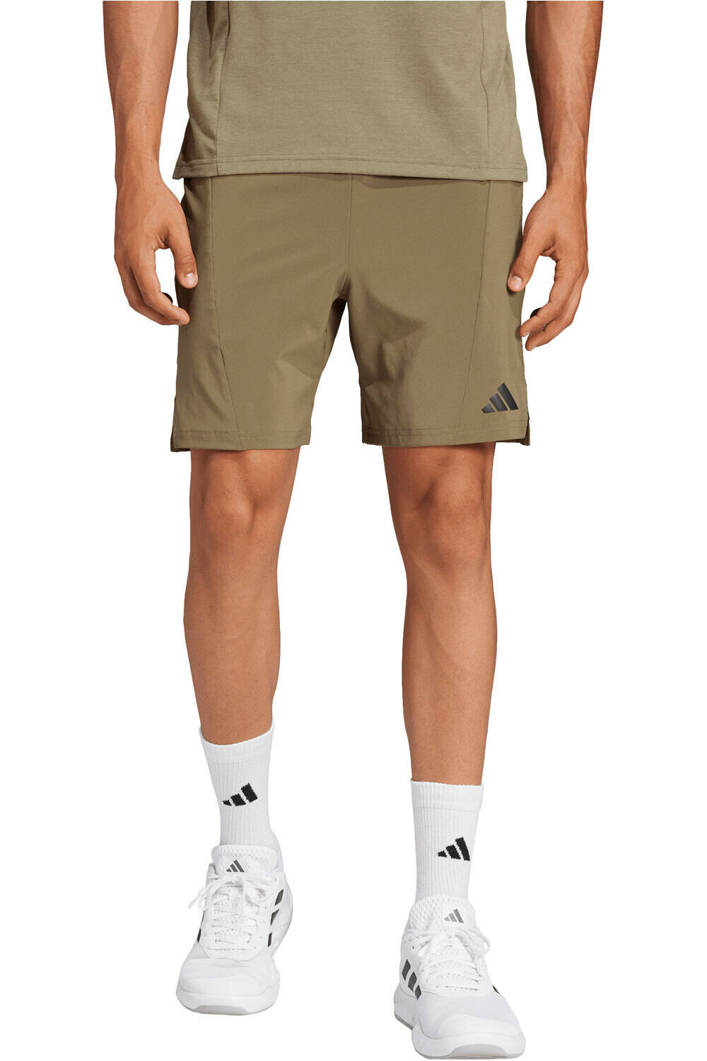 adidas pantalón corto fitness hombre DESIGNED FOR TRAINING WORKOUT vista frontal