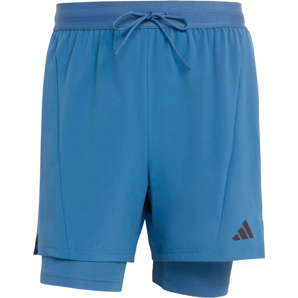 adidas pantalón corto fitness hombre ENTRENAMIENTO 2 EN 1 D4T 04