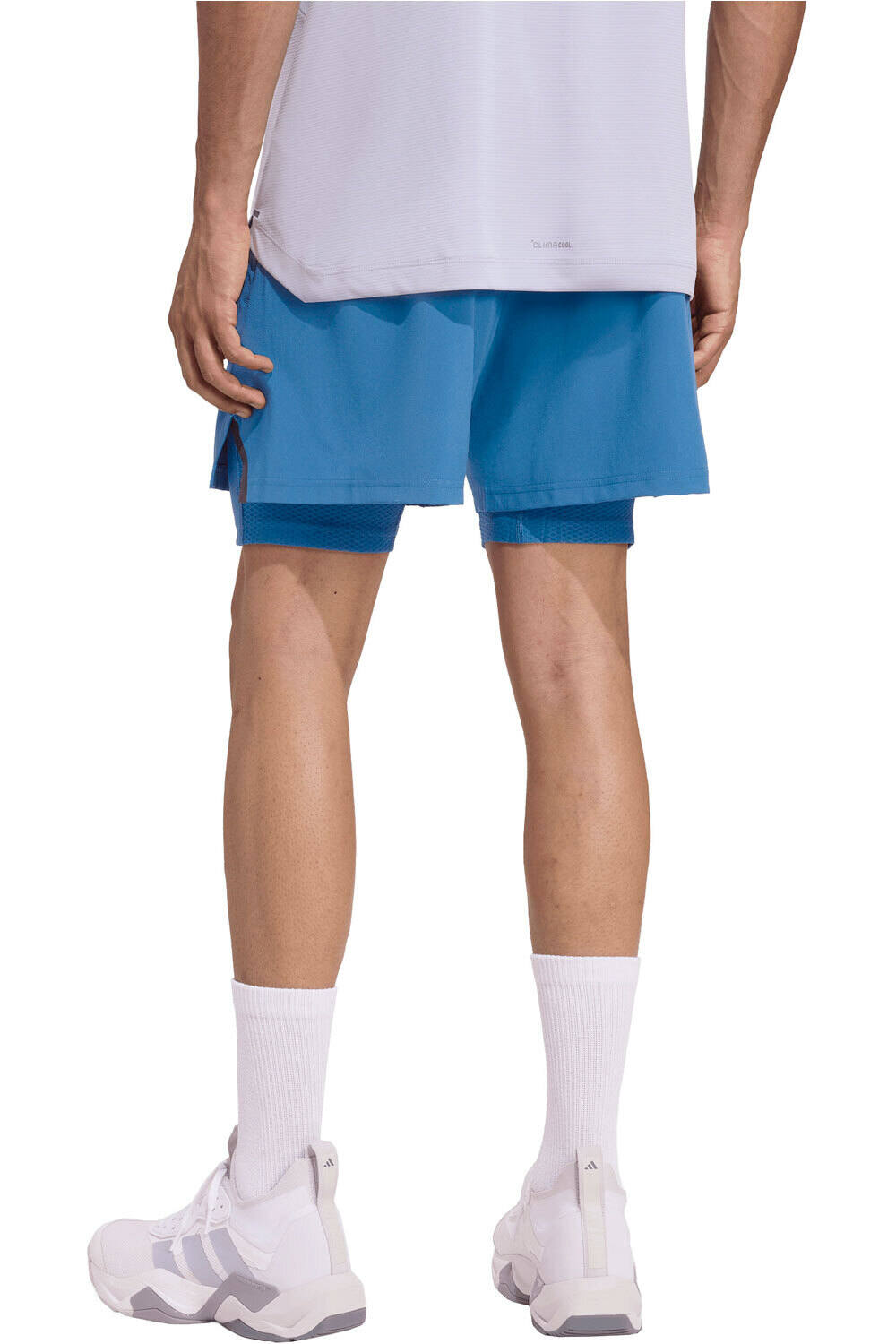 adidas pantalón corto fitness hombre ENTRENAMIENTO 2 EN 1 D4T vista trasera