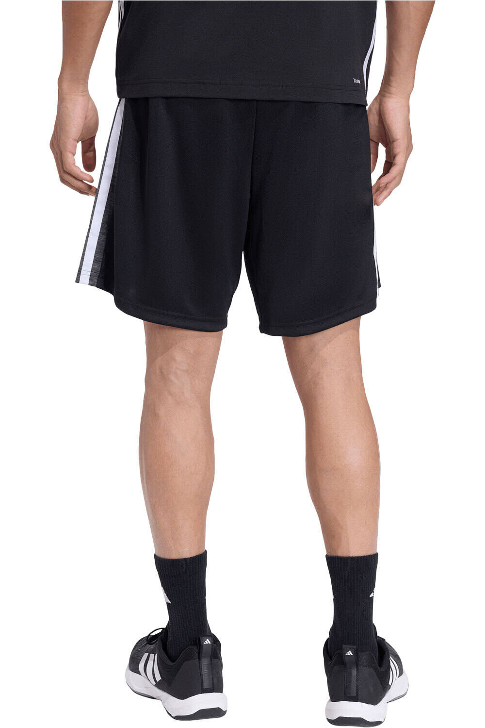 adidas pantalón corto fitness hombre ESSENTIALS ALL-SET 3 STRIPES vista trasera