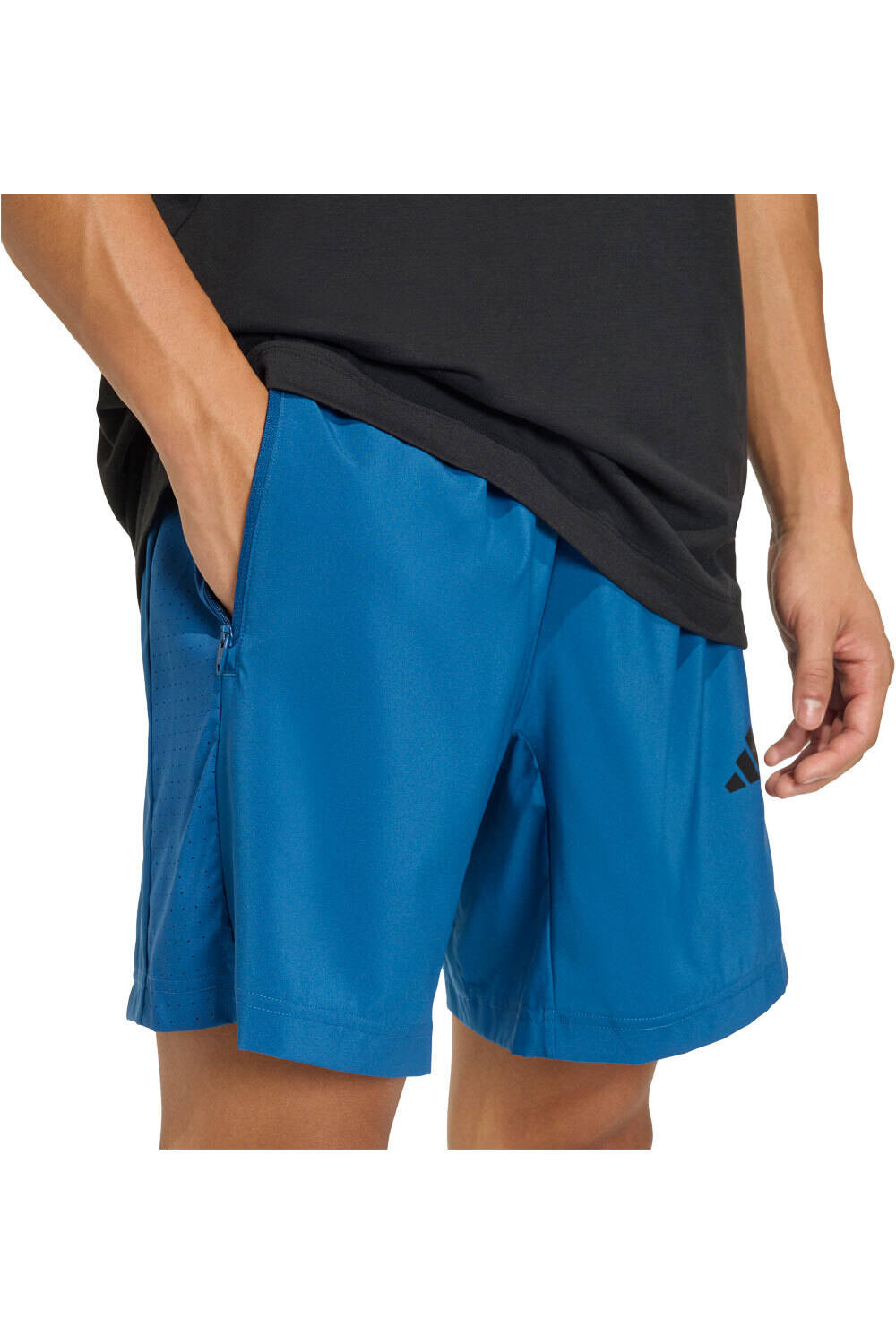 adidas pantalón corto fitness hombre ESSENTIALS BASE 3 STRIPES 03