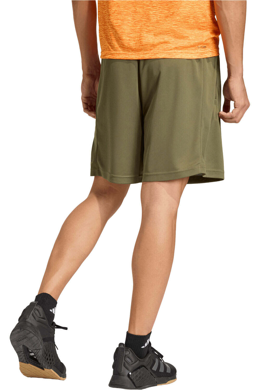 adidas pantalón corto fitness hombre LOGOTIPO GRANDE ESSENTIALS BASE vista trasera