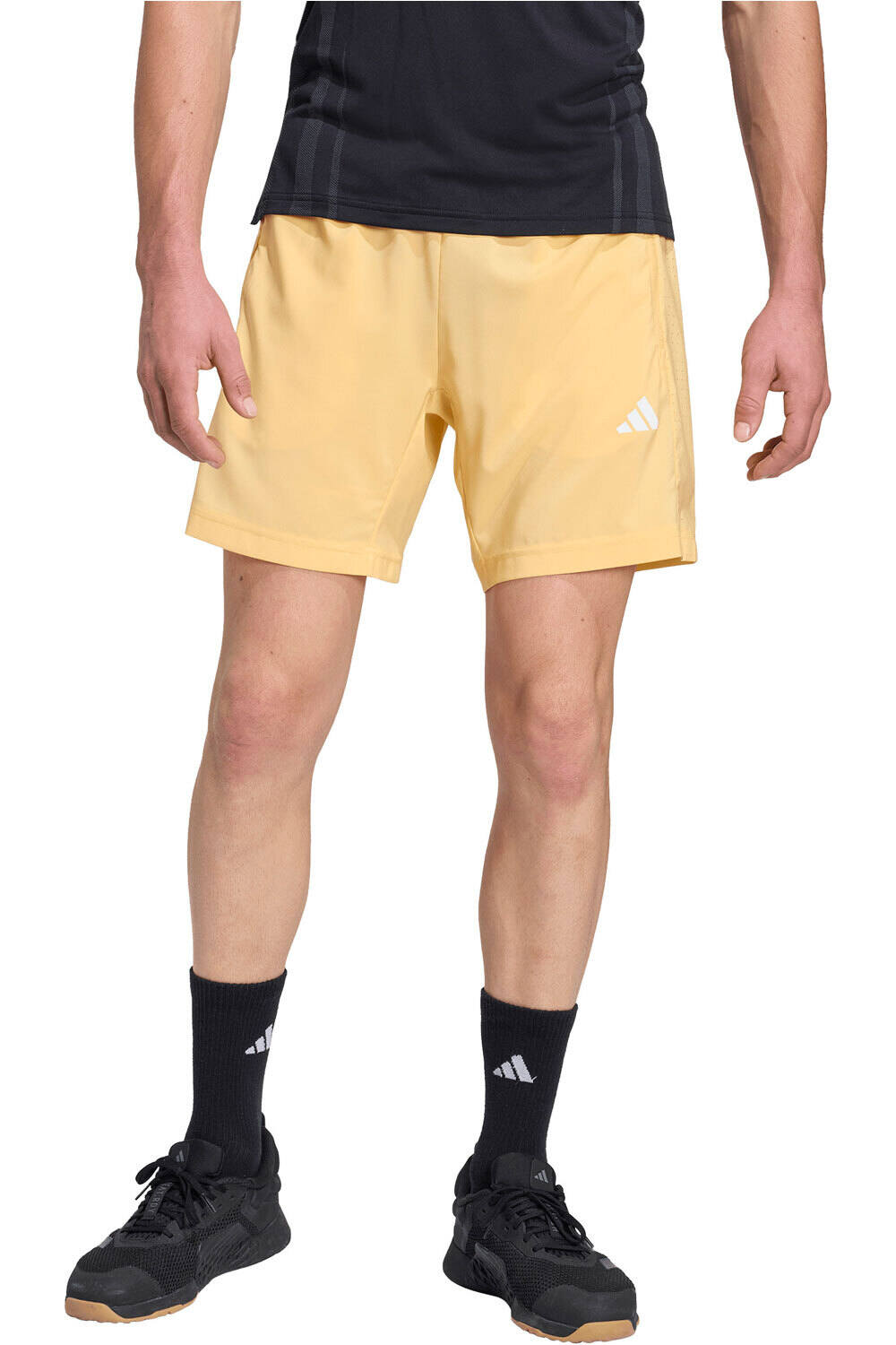 adidas pantalón corto fitness hombre TCNICO ENTRENAMIENTO ESSENTIALS BASE vista frontal