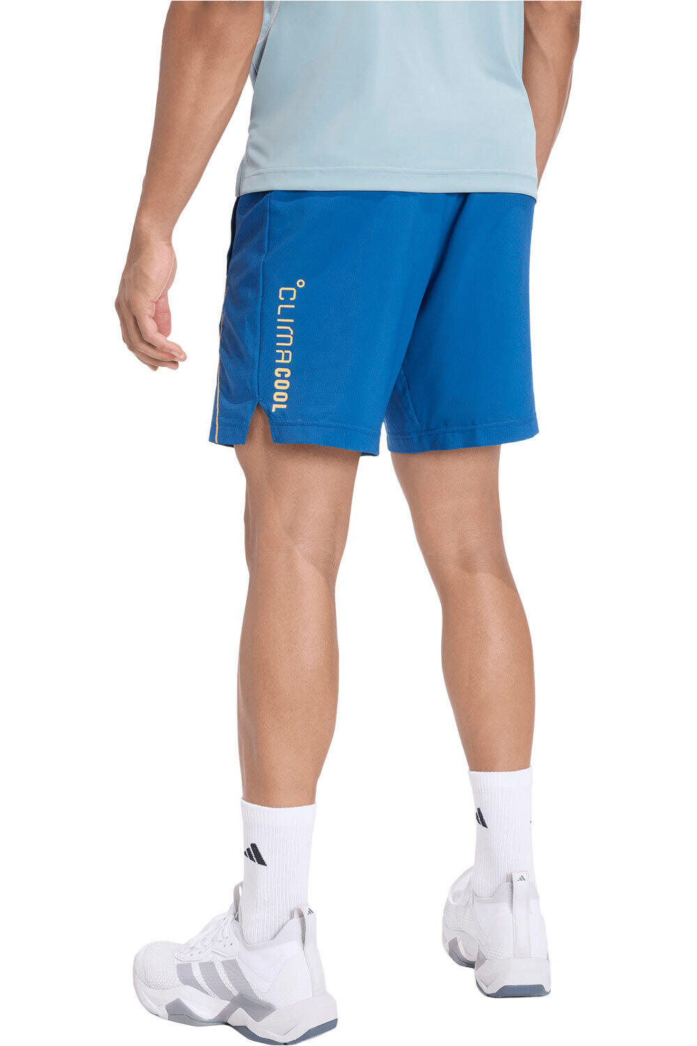 adidas pantalón corto fitness hombre TECH APPAREL CLIMACOOL vista trasera