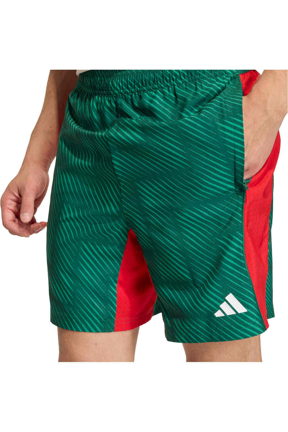 adidas pantalón corto fitness hombre TECH INTENSITY AOP vista detalle