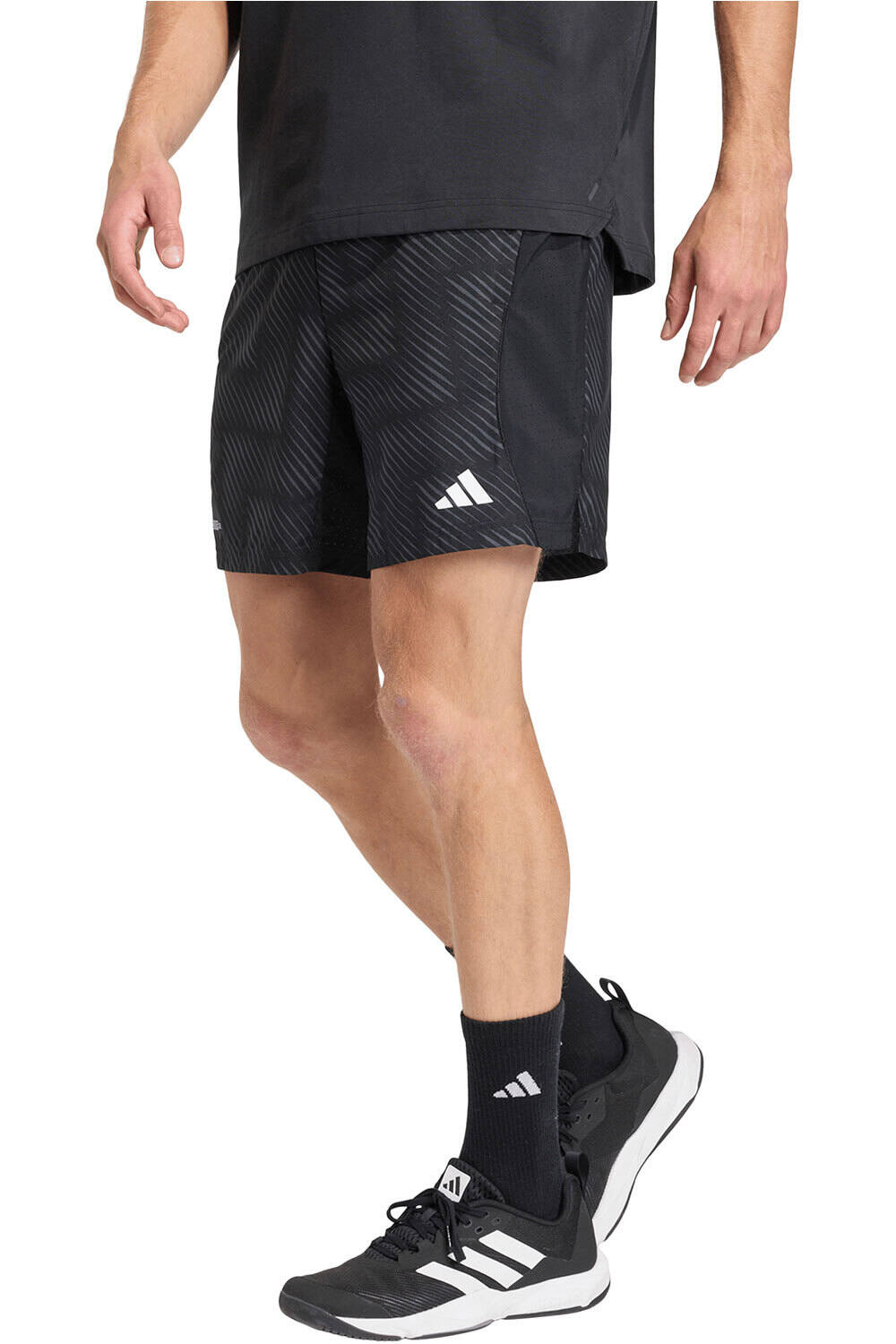 adidas pantalón corto fitness hombre TECH INTENSITY AOP vista frontal