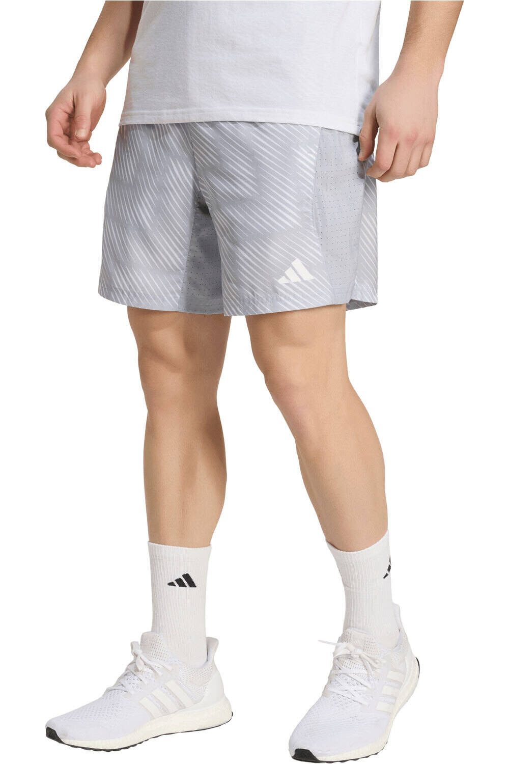 adidas pantalón corto fitness hombre TECH INTENSITY AOP vista frontal