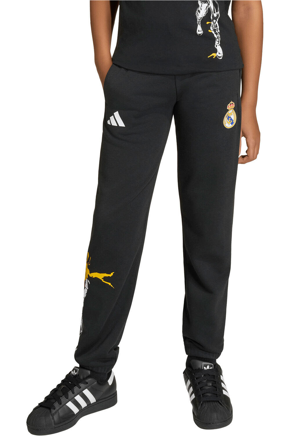 adidas pantalón futbol niño ADIDAS REAL MADRID AVENGERS vista frontal