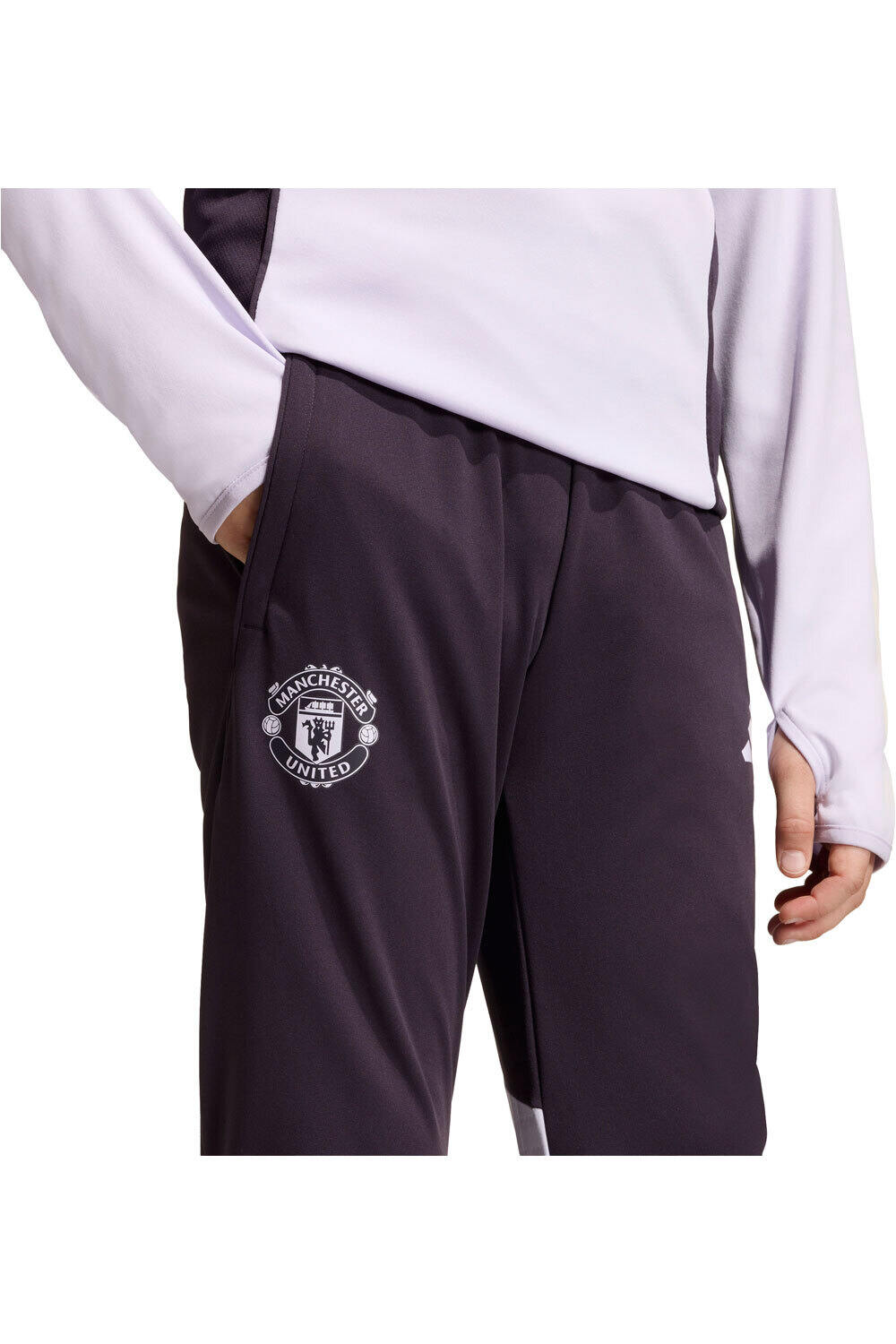 adidas pantalón futbol niño MANCHESTER U TIRO 25 COMPET vista detalle