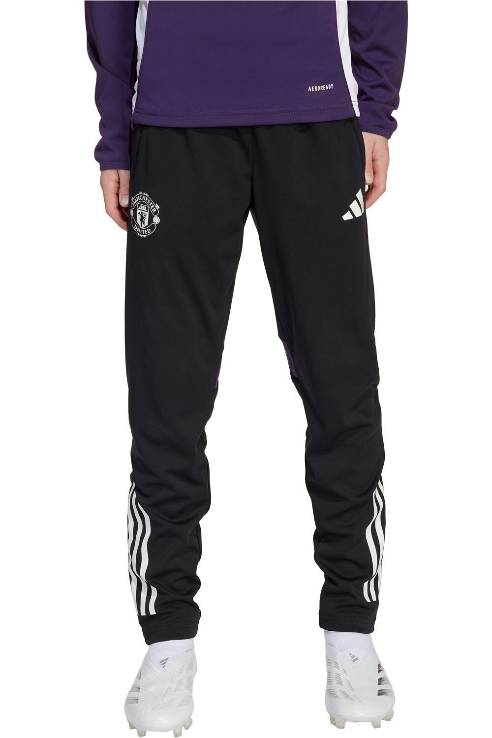 adidas pantalón futbol niño MANCHESTER U TIRO 25 COMPETITION vista frontal