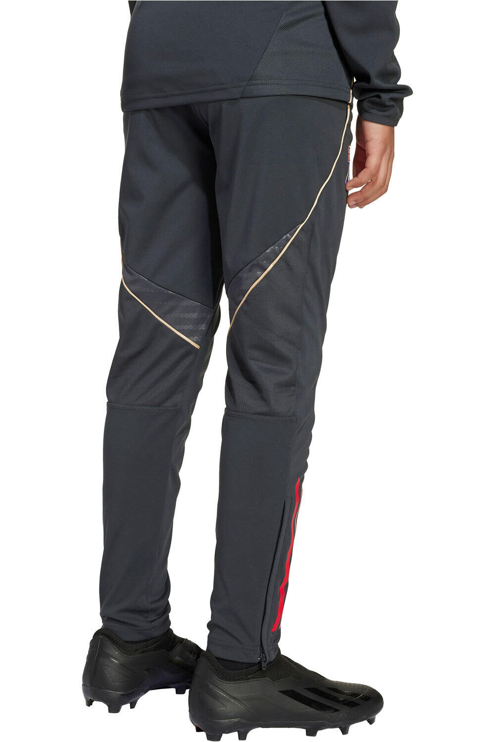 adidas pantalón futbol niño OLYMPIQUE DE LYON TIRO25 vista trasera