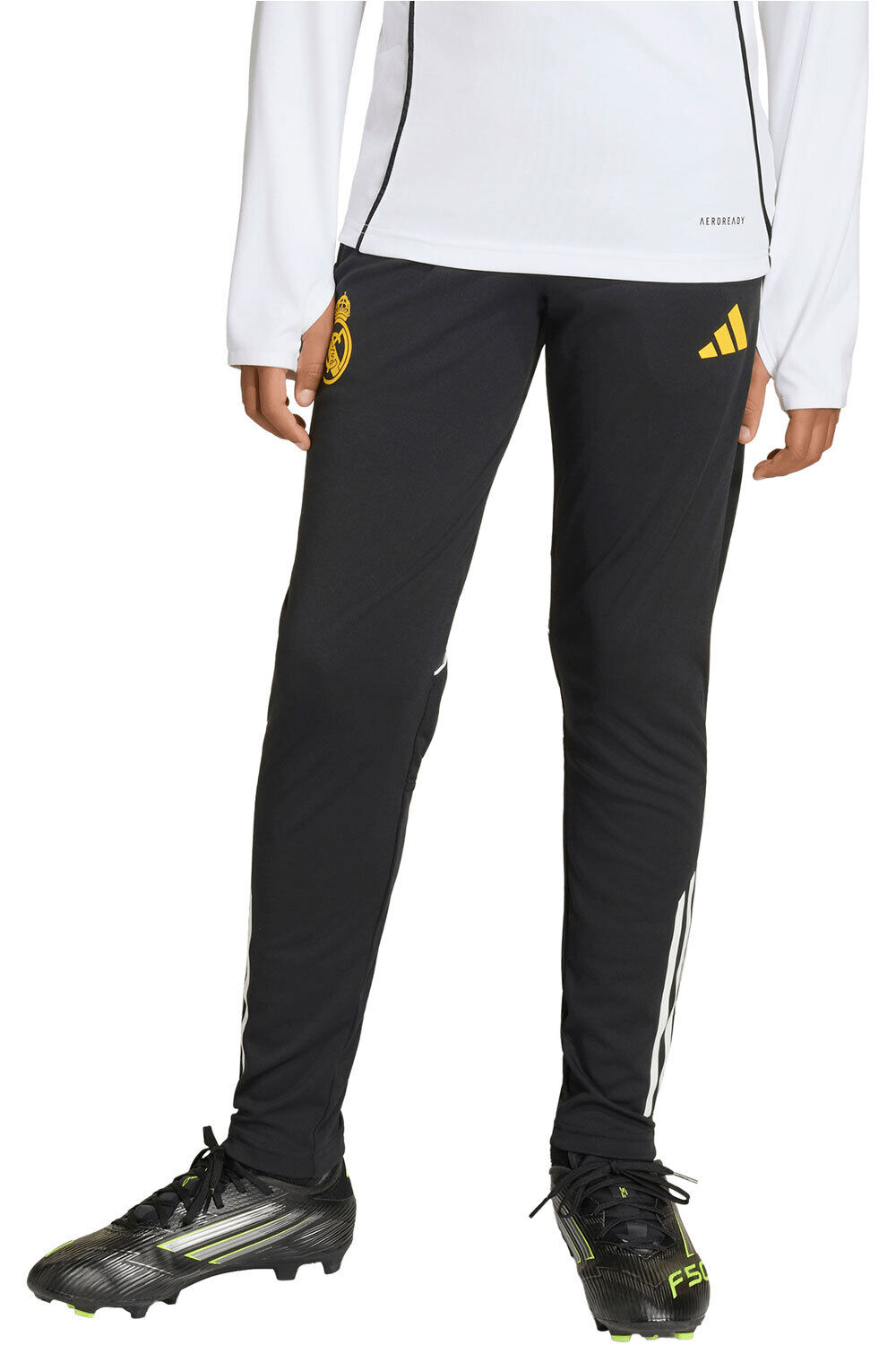 adidas pantalón futbol niño REAL MADRID AVENGERS 25/26 TIRO25 vista frontal