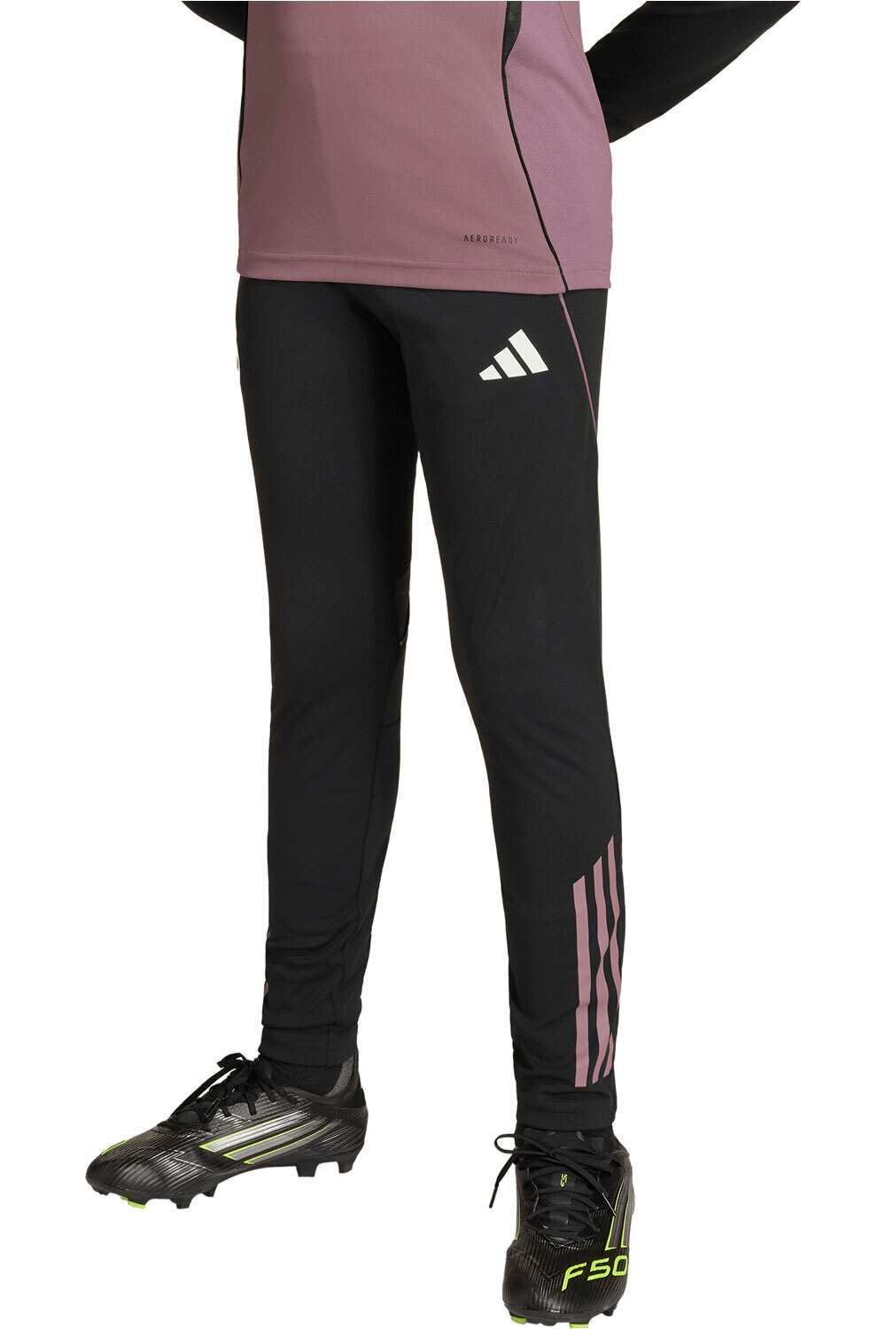 adidas pantalón futbol niño REAL MADRID TIRO 25 COMPET vista frontal