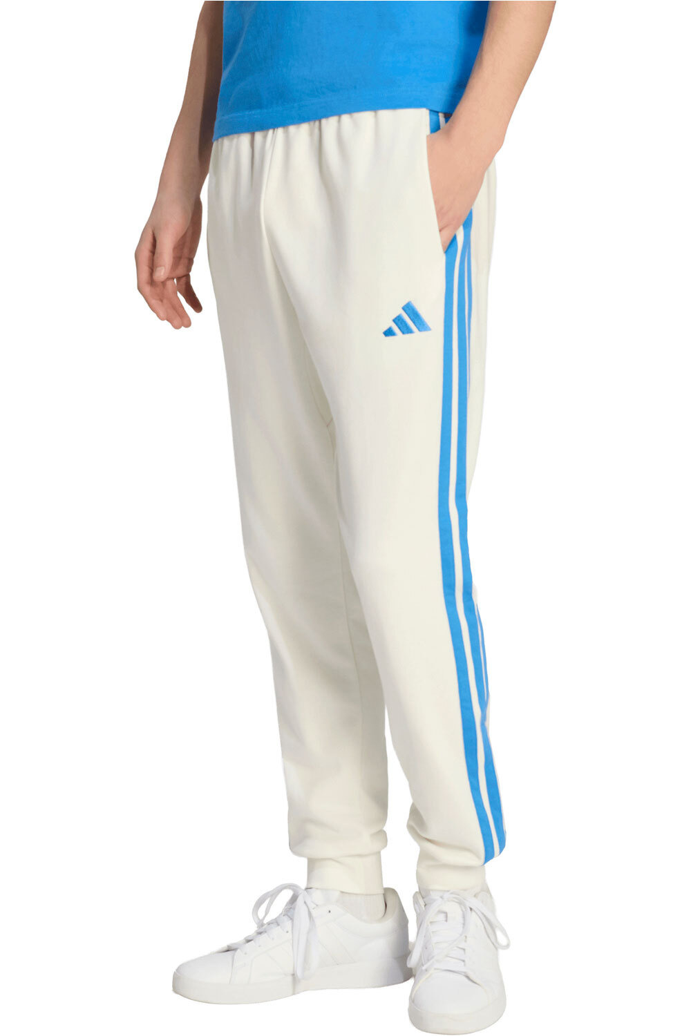adidas pantalón hombre ESSENTIALS FRENCH TERRY 3 BANDAS vista frontal