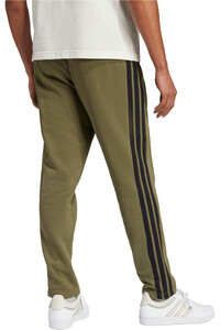 adidas pantalón hombre FELPA ABIERTO ESSENTIALS 3 STRIPES vista trasera