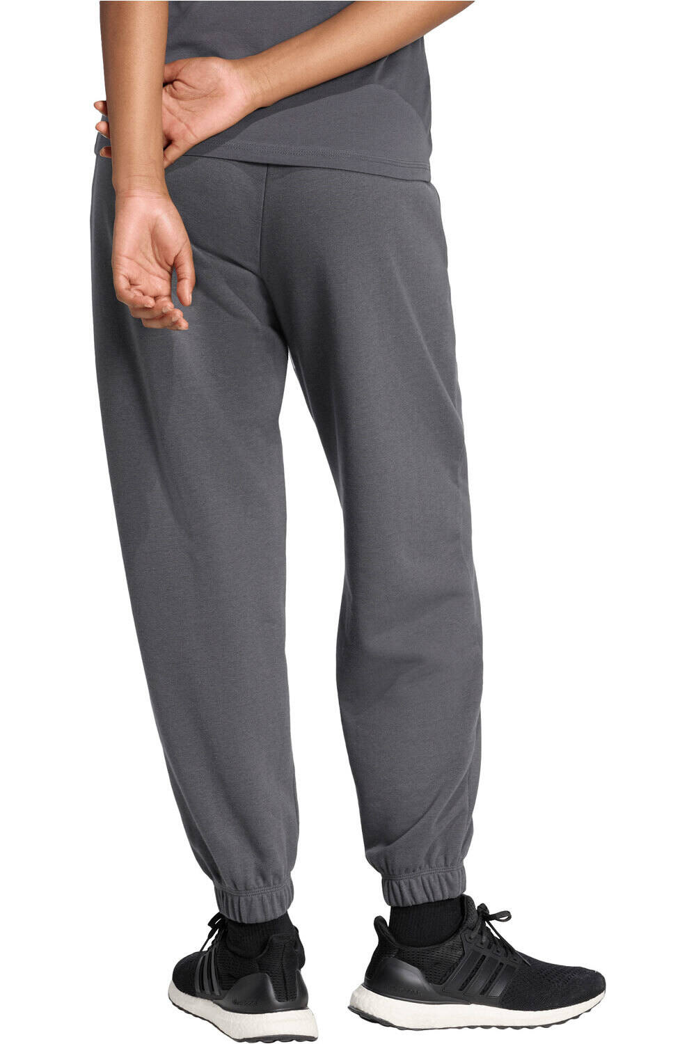 adidas pantalón mujer ESSENTIALS LINEAR FRENCH TERRY CUFFED vista trasera