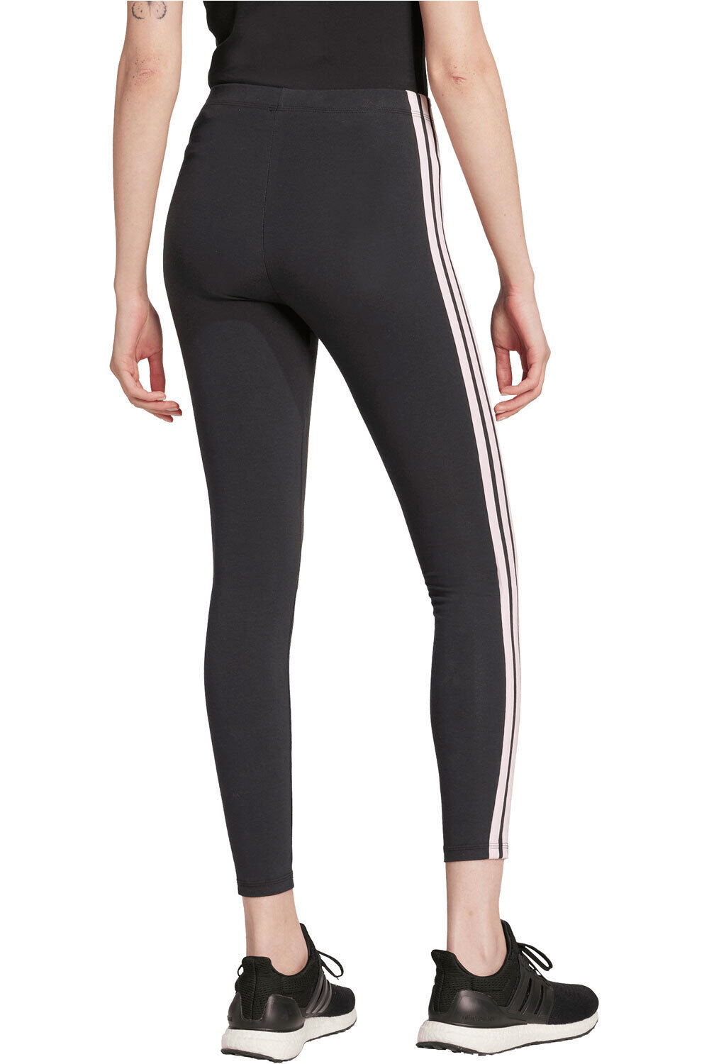 adidas pantalón mujer MALLAS ESSENTIALS COTTON 3 BANDAS vista trasera