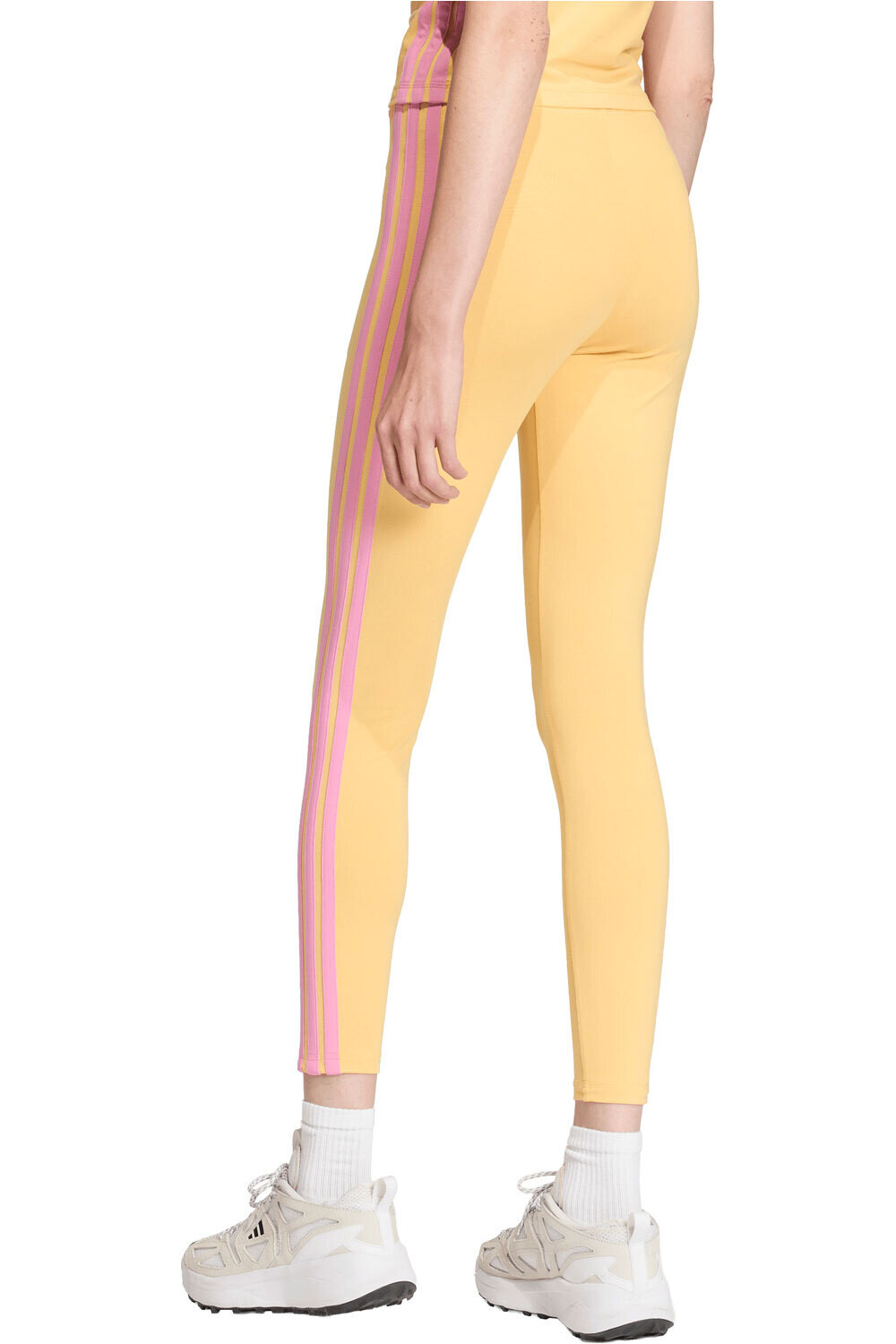 adidas pantalón mujer MALLAS ESSENTIALS COTTON 3 BANDAS vista trasera