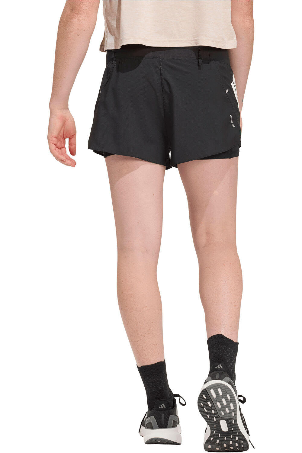 adidas pantalón running mujer 2 EN 1 ADI365 FORMOTION vista trasera