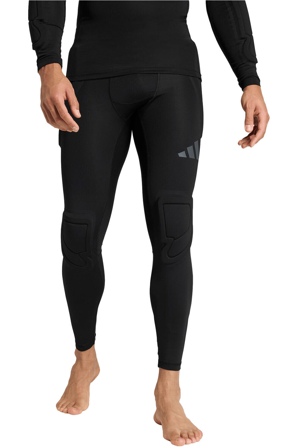 adidas pantalones cortos futbol MALLAS PORTERO LARGAS CON ACOLCHADO vista frontal