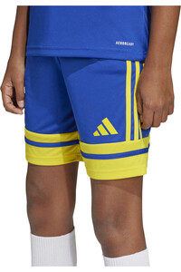adidas pantalones cortos futbol niño SQUA25 SHO Y vista detalle