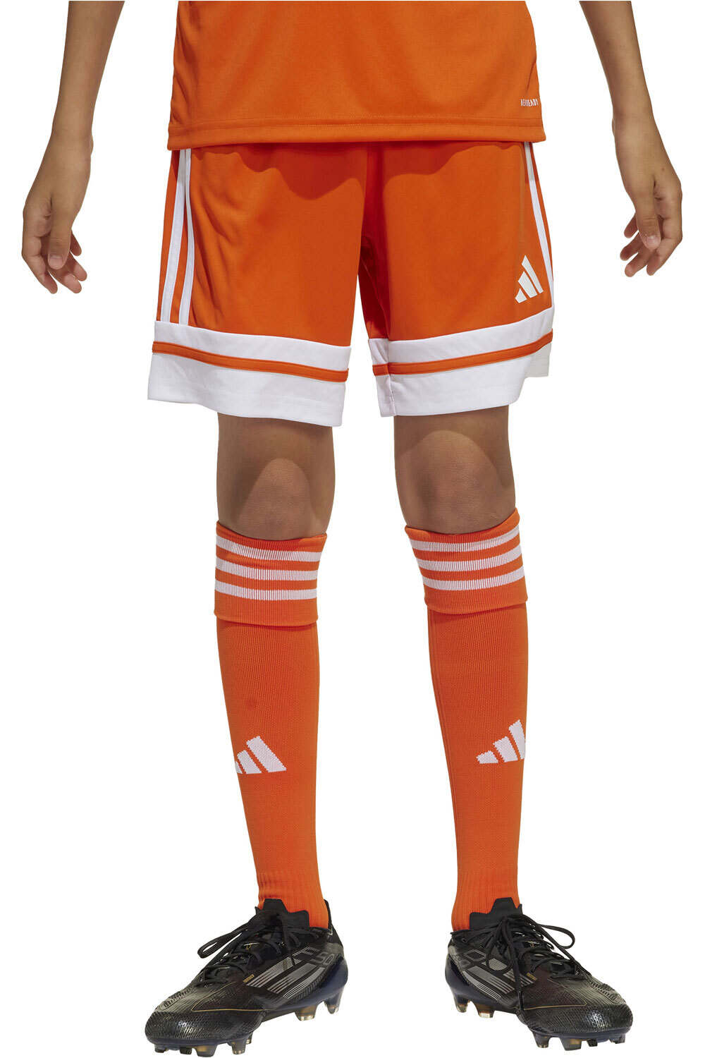 adidas pantalones cortos futbol niño SQUA25 SHO Y vista frontal