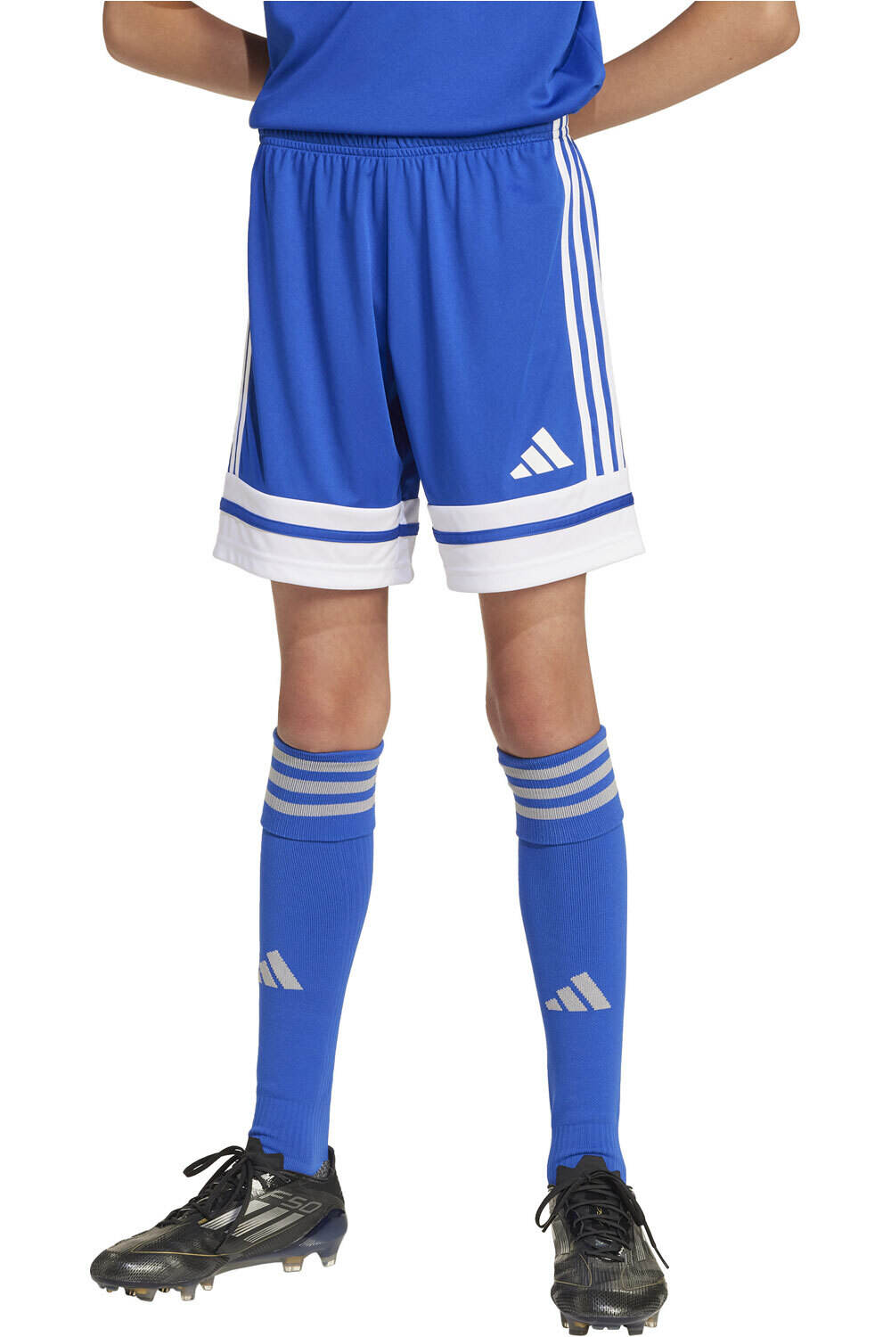 adidas pantalones cortos futbol niño SQUA25 SHO Y vista frontal