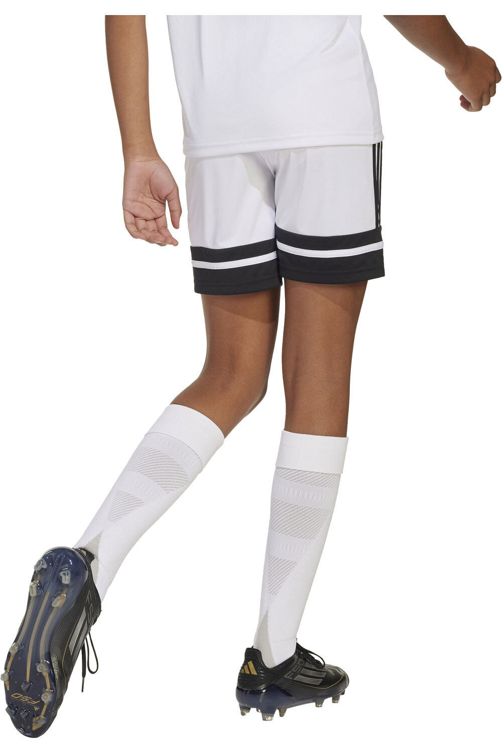 adidas pantalones cortos futbol niño SQUA25 SHO Y vista trasera