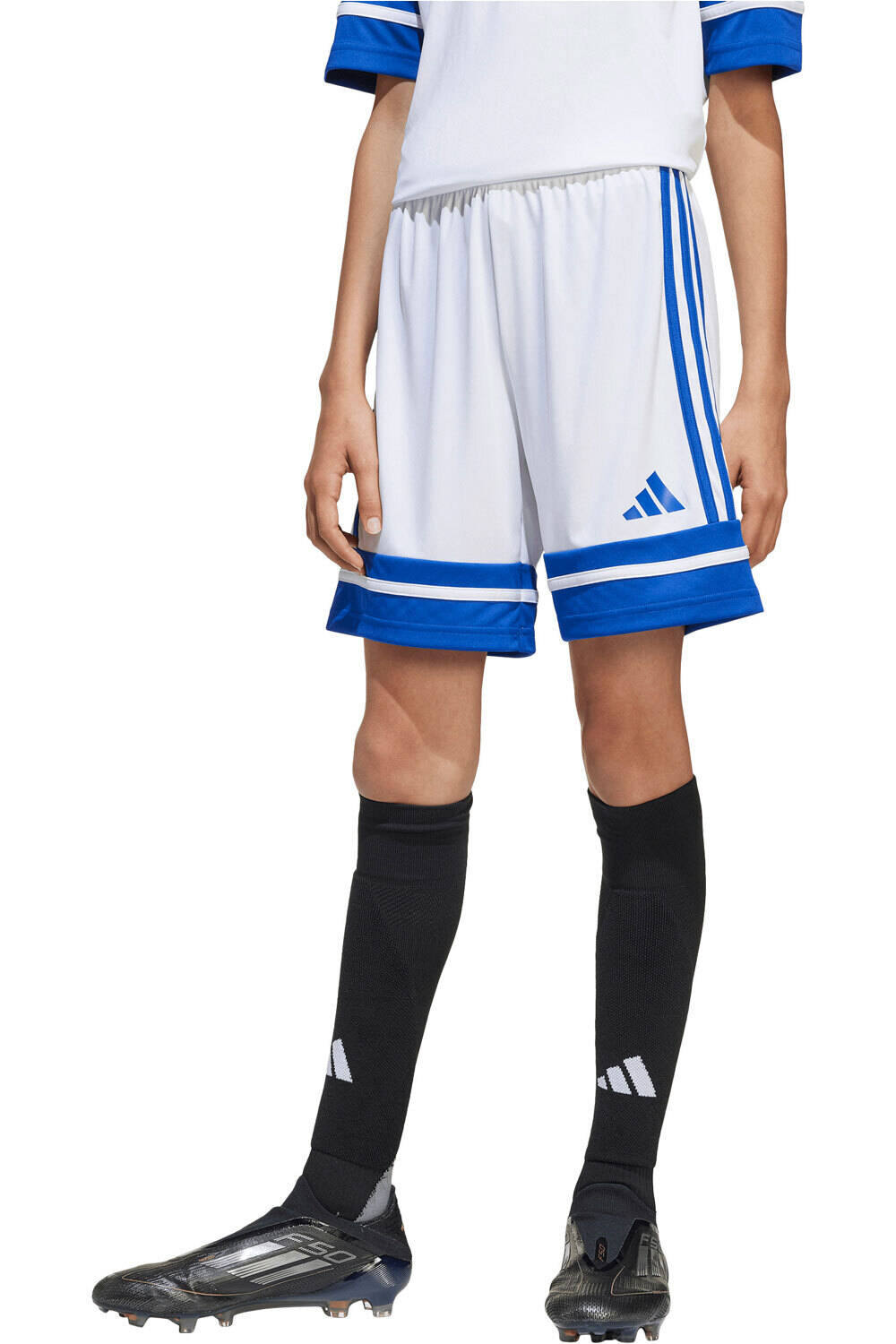 adidas pantalones cortos futbol niño SQUADRA25 vista frontal