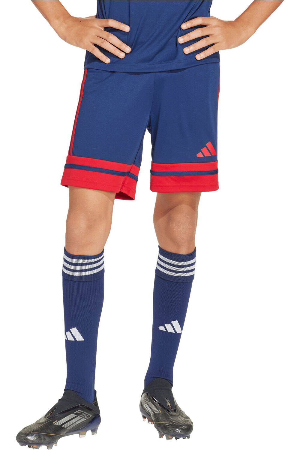 adidas pantalones cortos futbol niño SQUADRA25 vista frontal