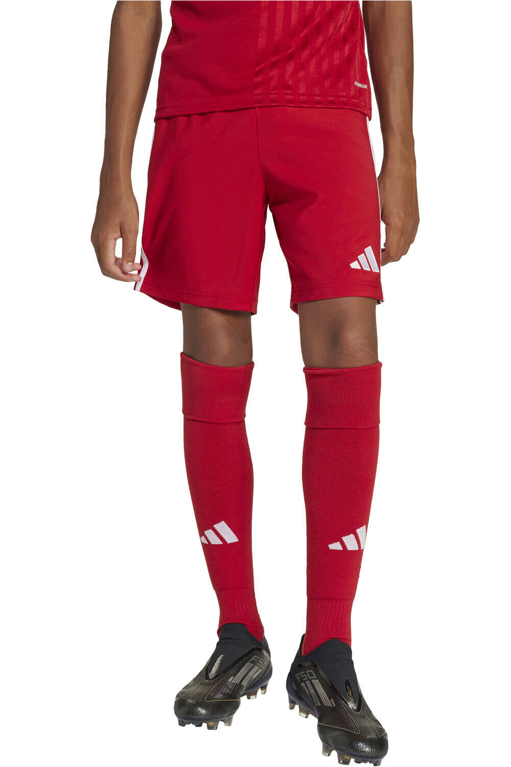 adidas pantalones cortos futbol niño TASTIGO25 SHO Y vista frontal