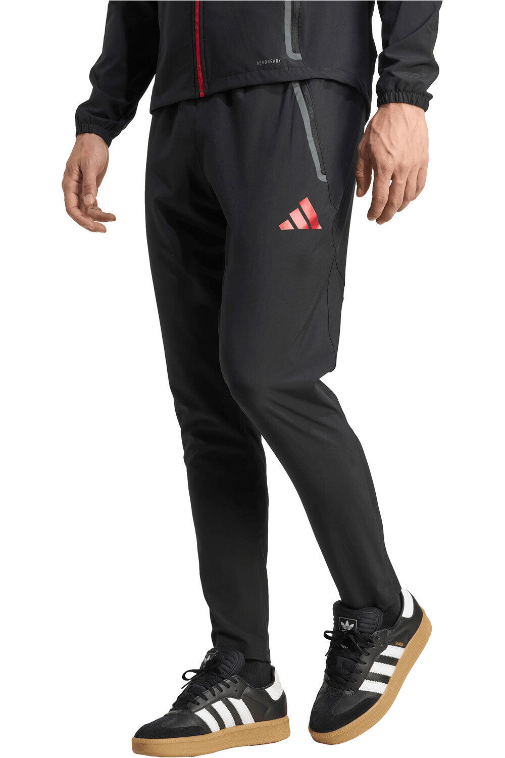 adidas pantalones futbol LIVERPOOL FC TIRO 25 VIS TECH TRAVEL vista frontal