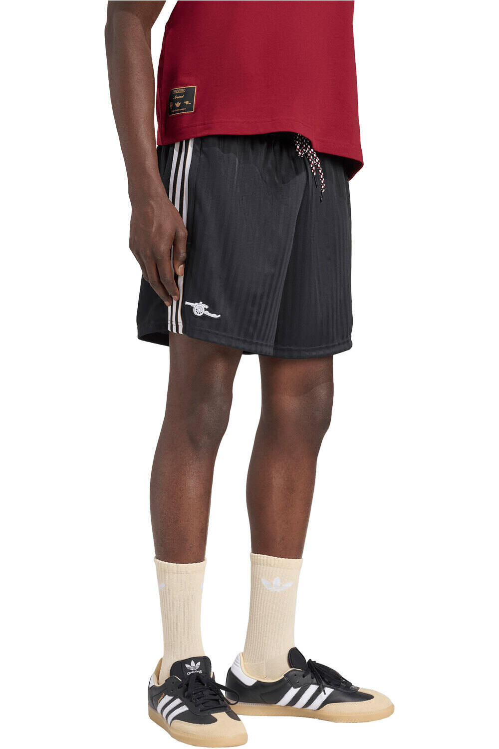 adidas pantalones fútbol oficiales ARSENAL 26 ICON SHO vista frontal