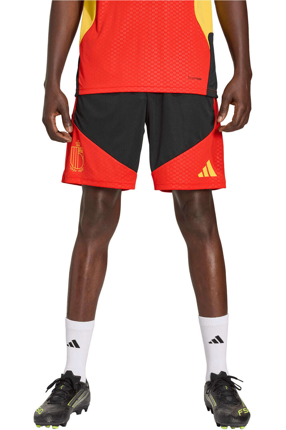 adidas pantalones fútbol oficiales ENTRENAMIENTO BLGICA 26 TIRO vista frontal