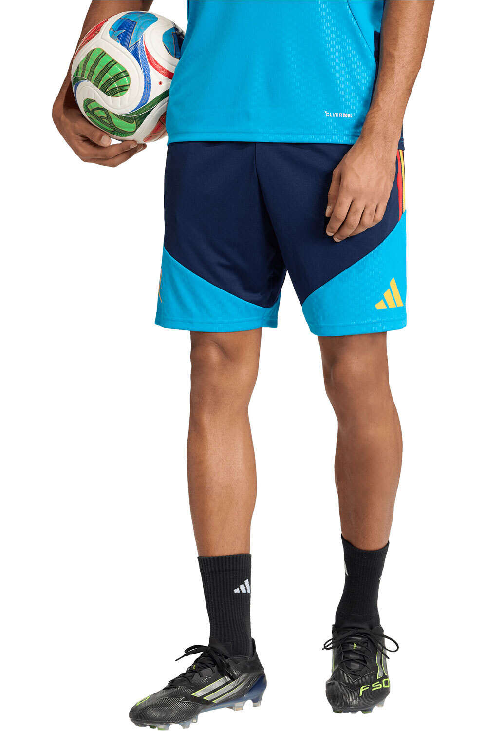 adidas pantalones fútbol oficiales ENTRENAMIENTO ESPAA 26 TIRO vista frontal