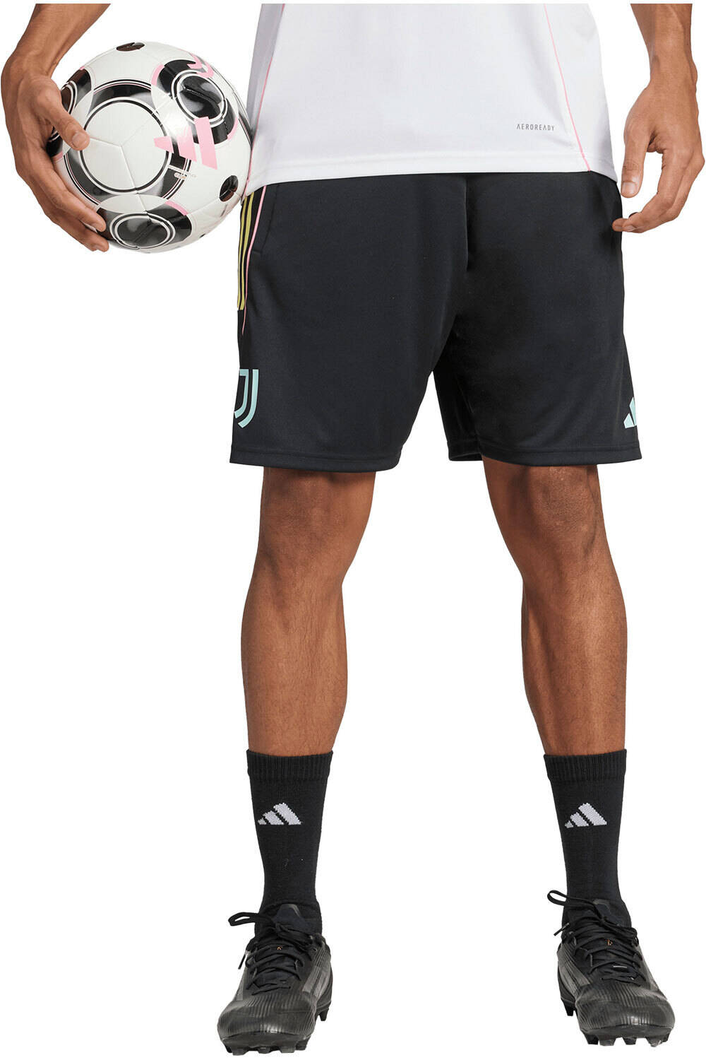 adidas pantalones fútbol oficiales ENTRENAMIENTO JUVENTUS TIRO 25 COMPET vista frontal