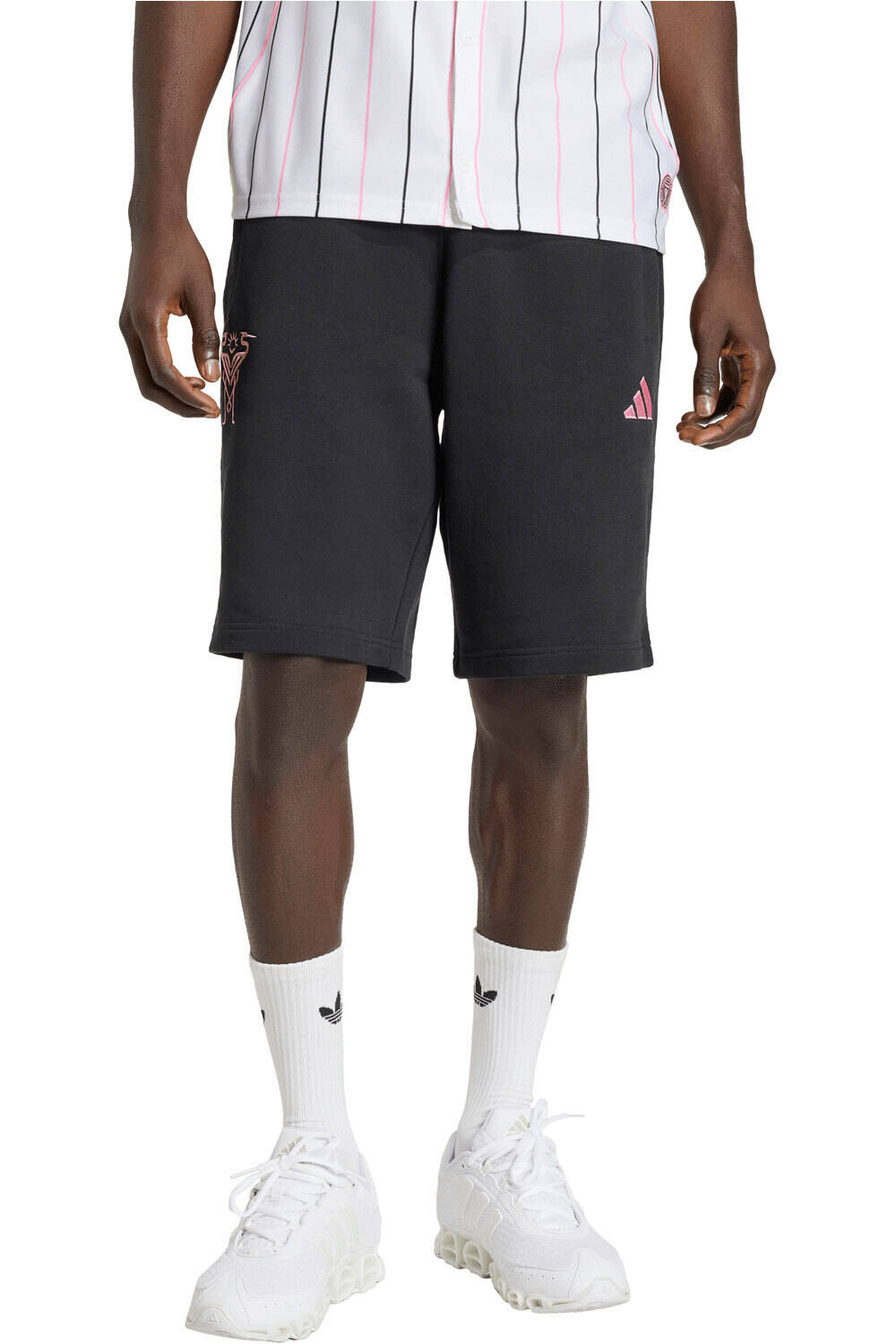 adidas pantalones fútbol oficiales INTER MIAMI CF vista frontal