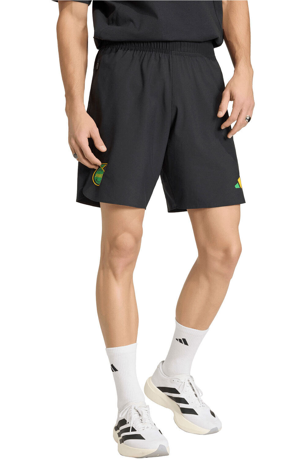 adidas pantalones fútbol oficiales JAMAICA TIRO TRAVEL vista frontal