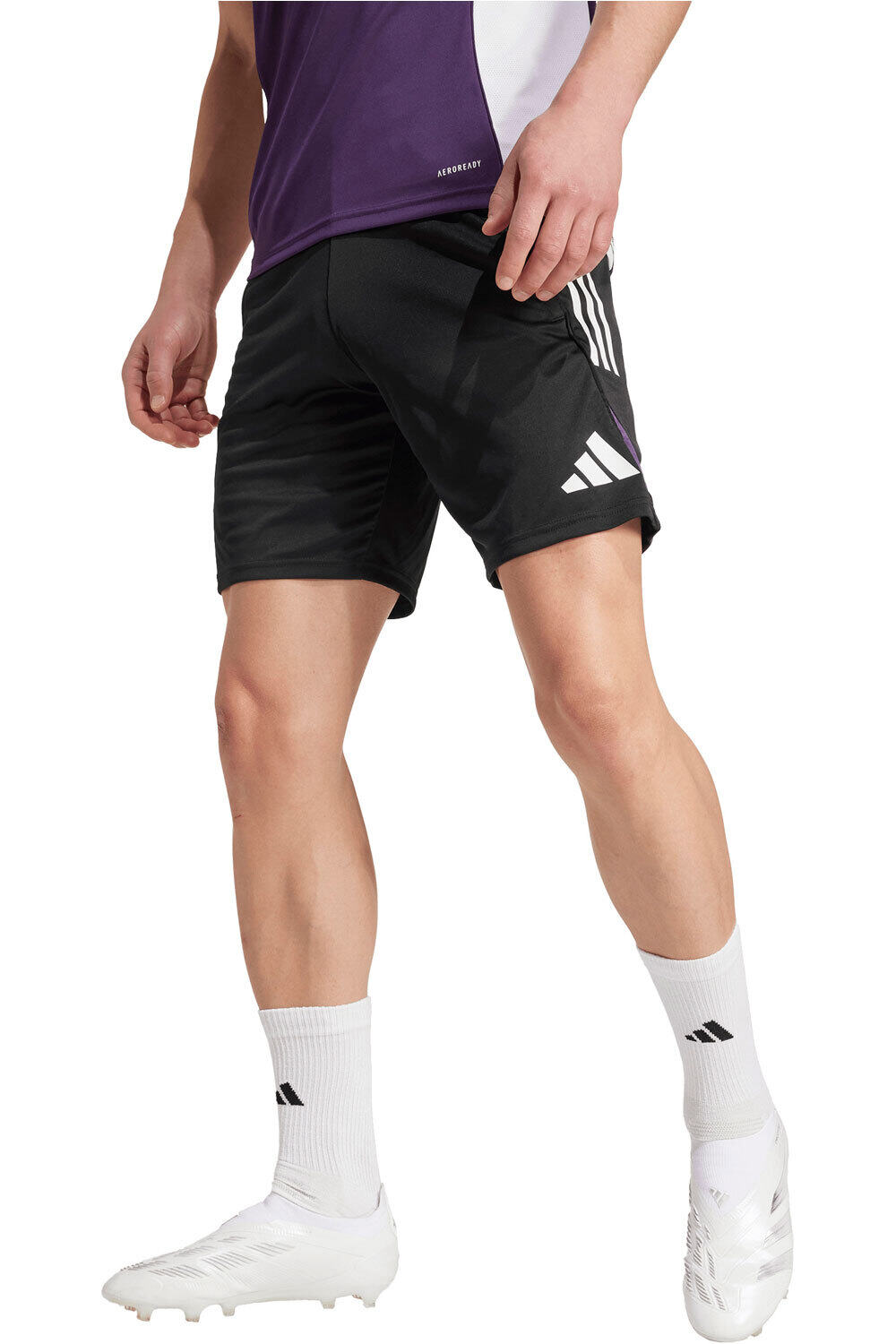 adidas pantalones fútbol oficiales M.UNITED 26 TR SHO vista frontal