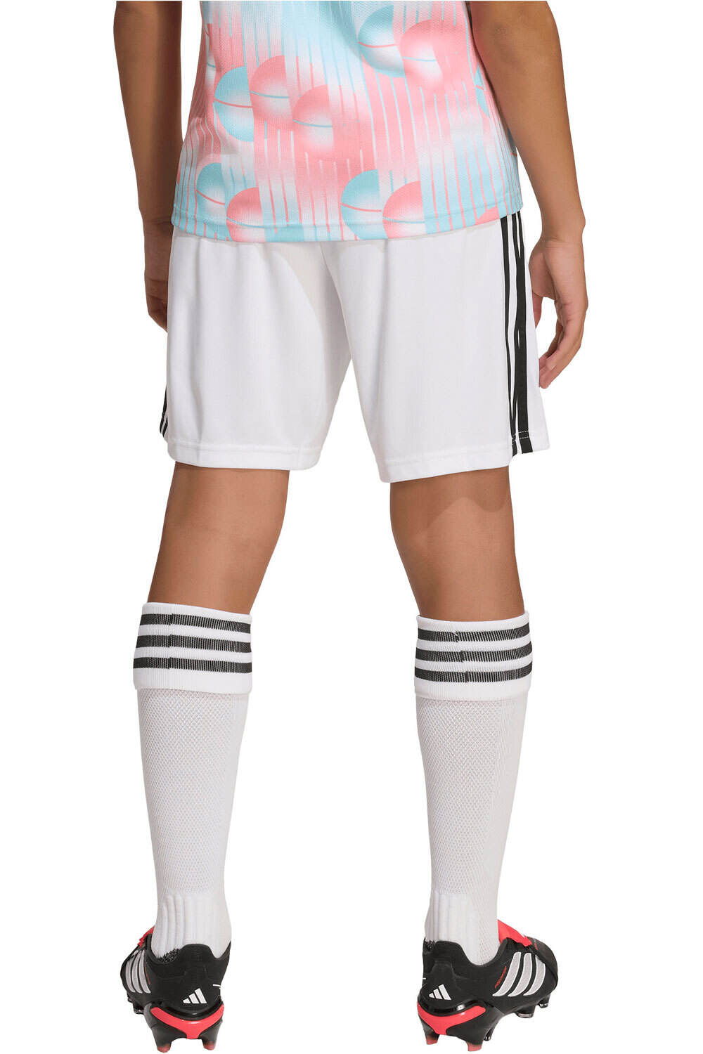 adidas pantalones fútbol oficiales niño BELGICA 26 SEGUNDA EQUIPACION vista trasera