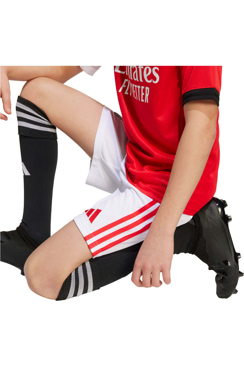 adidas pantalones fútbol oficiales niño BENFICA 26 H SHO Y vista detalle