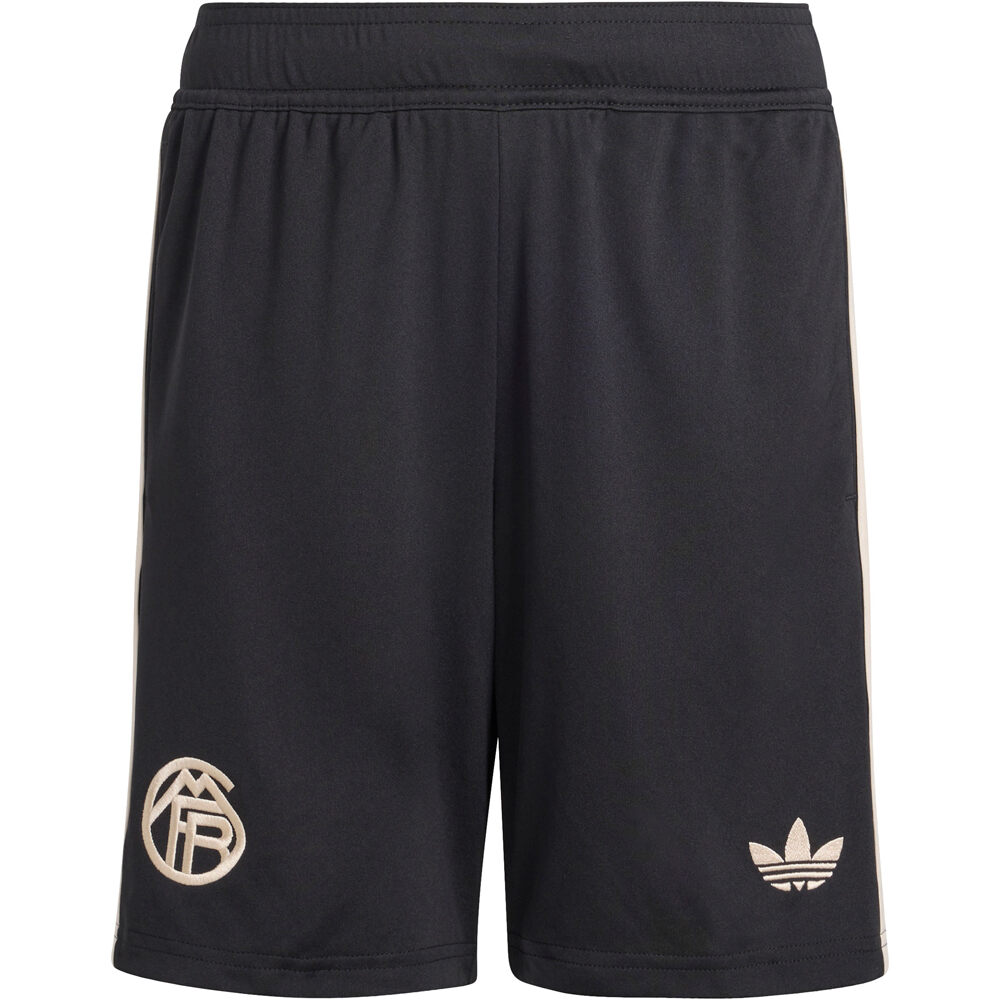 adidas pantalones fútbol oficiales niño B.MUNICH 26 3 SHO Y vista frontal