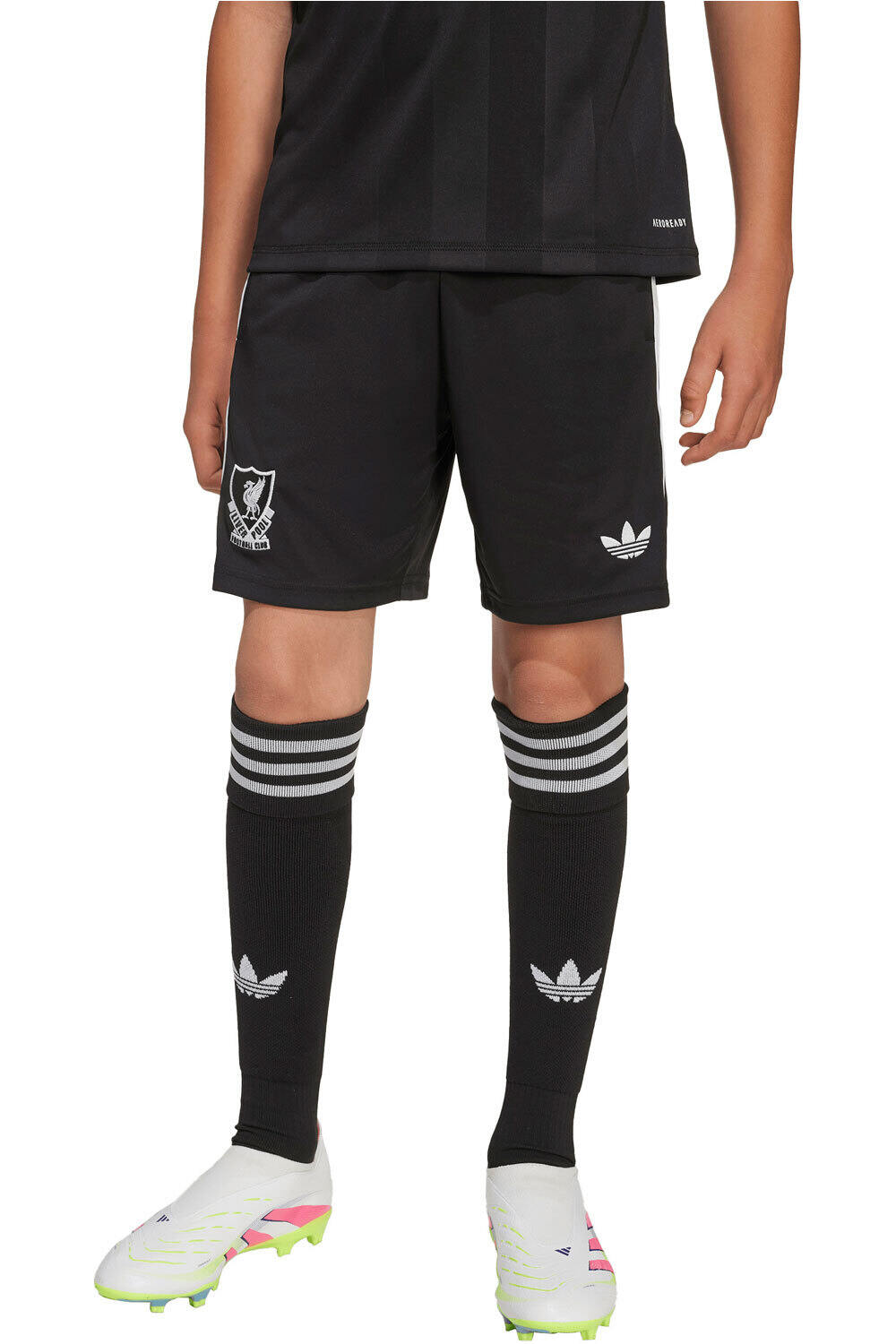 adidas pantalones fútbol oficiales niño LIVERPOOL 26 3 GK SHO Y vista frontal