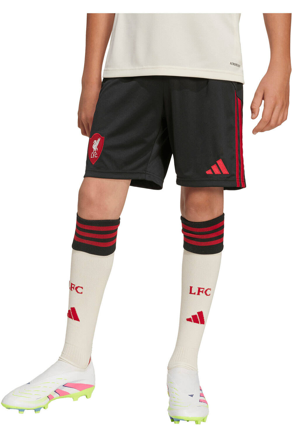 adidas pantalones fútbol oficiales niño LIVERPOOL 26 A SHO Y vista frontal