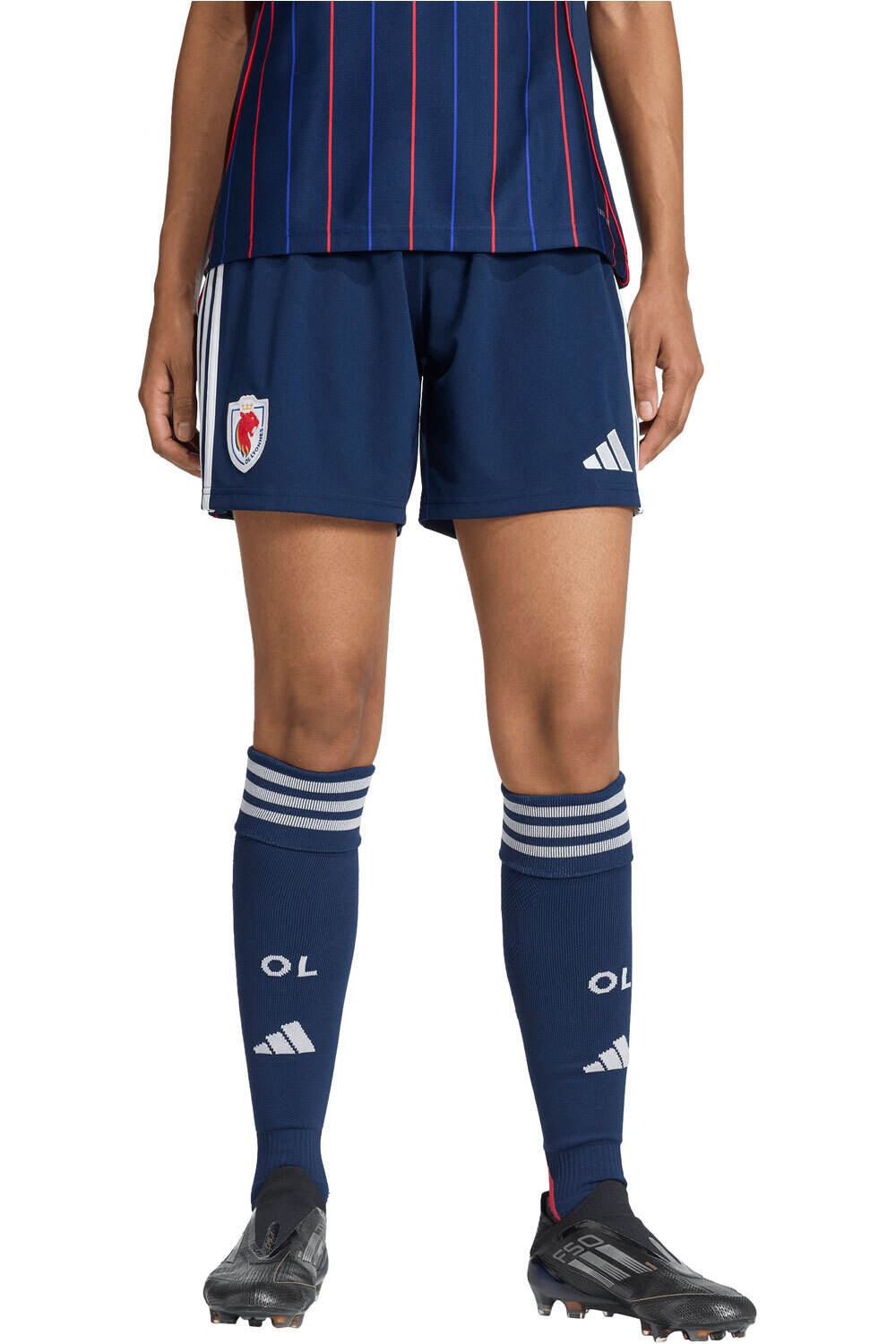 adidas pantalones fútbol oficiales O.LYON 26 A SHO W vista frontal